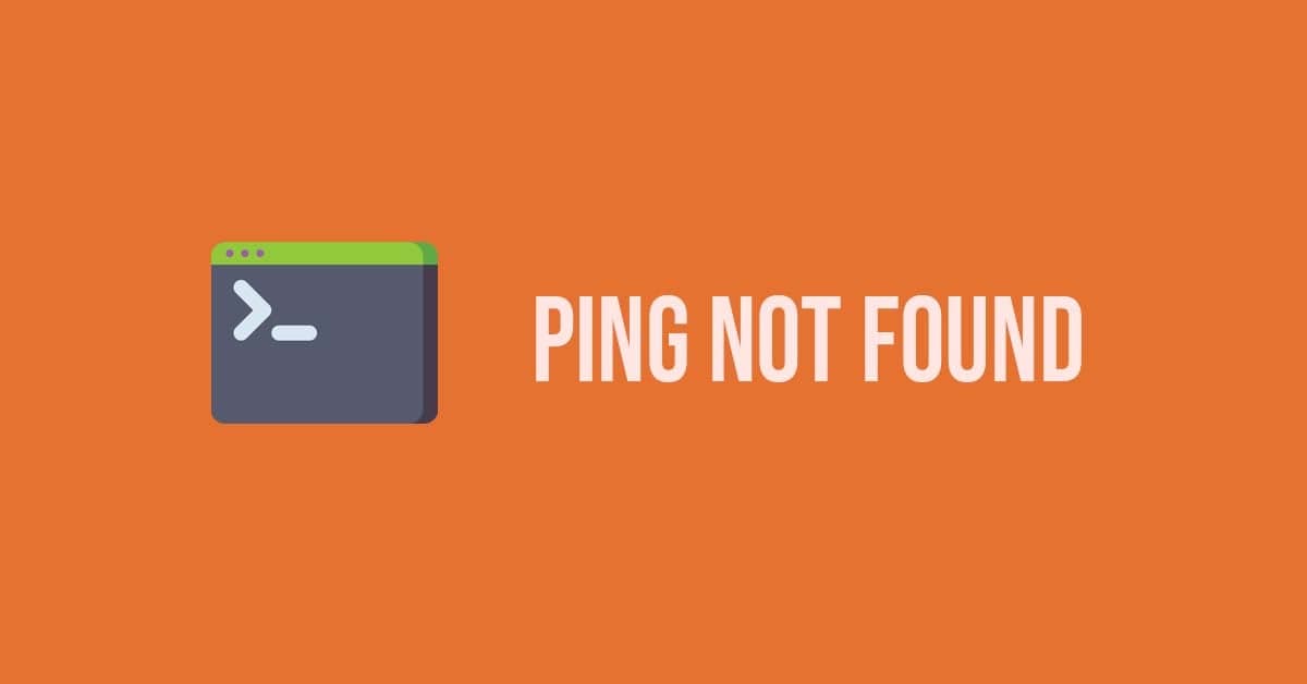 "Ping not found" - How to Install Ping on Ubuntu